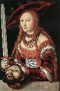 CRANACH, Lucas the Elder Judith with the Head of Holofernes dfg Germany oil painting artist
